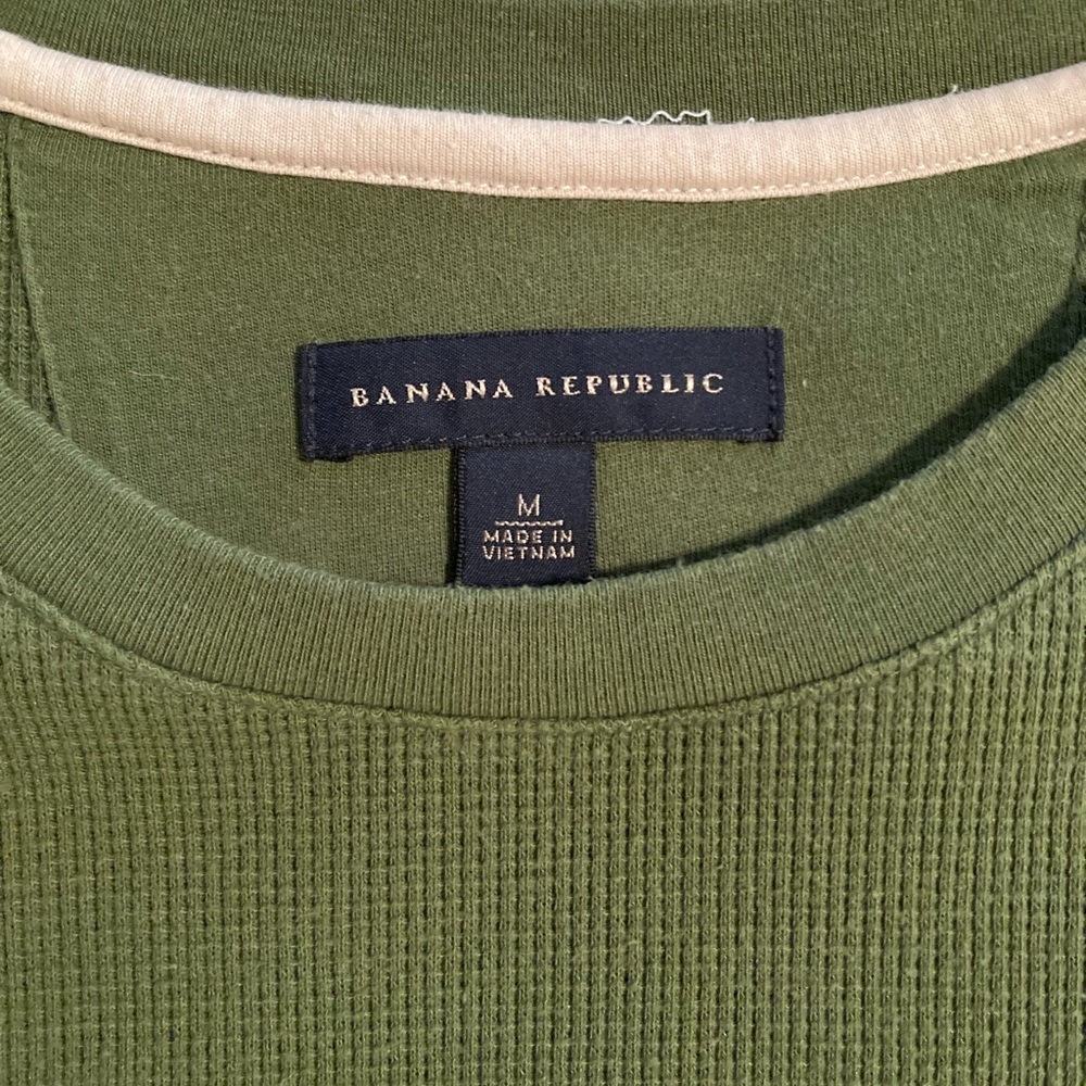 Green Banana Republic Long Sleeve Shirt